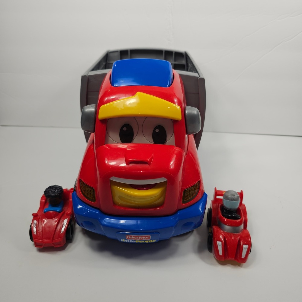 Fisher Price Little People Wheelies Zig the Big Rig Sounds Hauler Truck 2 Cars